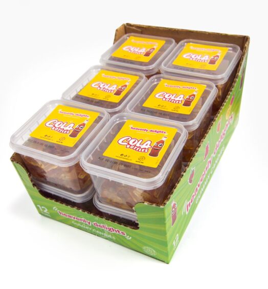 Cola Bottles Sweets (140g x 12 Tubs)