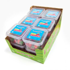 Fizzy Cherries (140g x 12 Tubs)