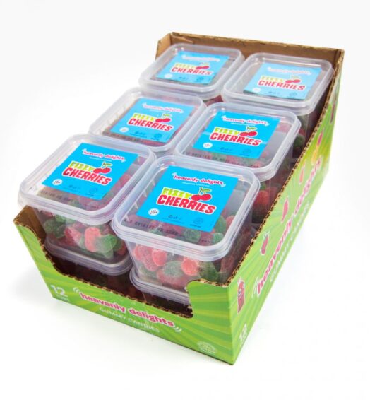 Fizzy Cherries (140g x 12 Tubs)